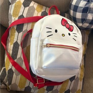 Hello Kitty White and Red Kids Backpack